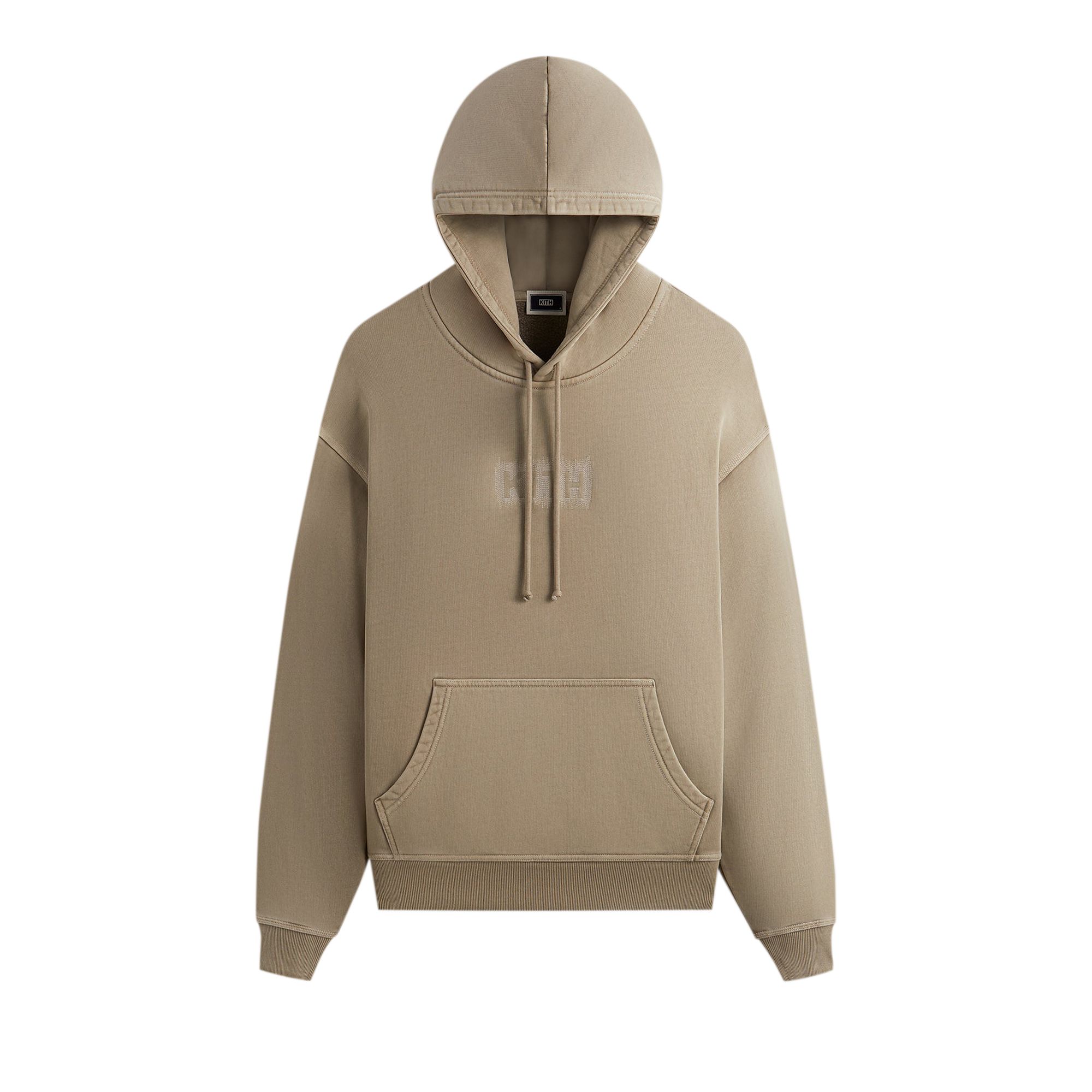 Kith Stitch Classic Logo Nelson Hoodie 'Astro' | Tan | Men's Size 2XL