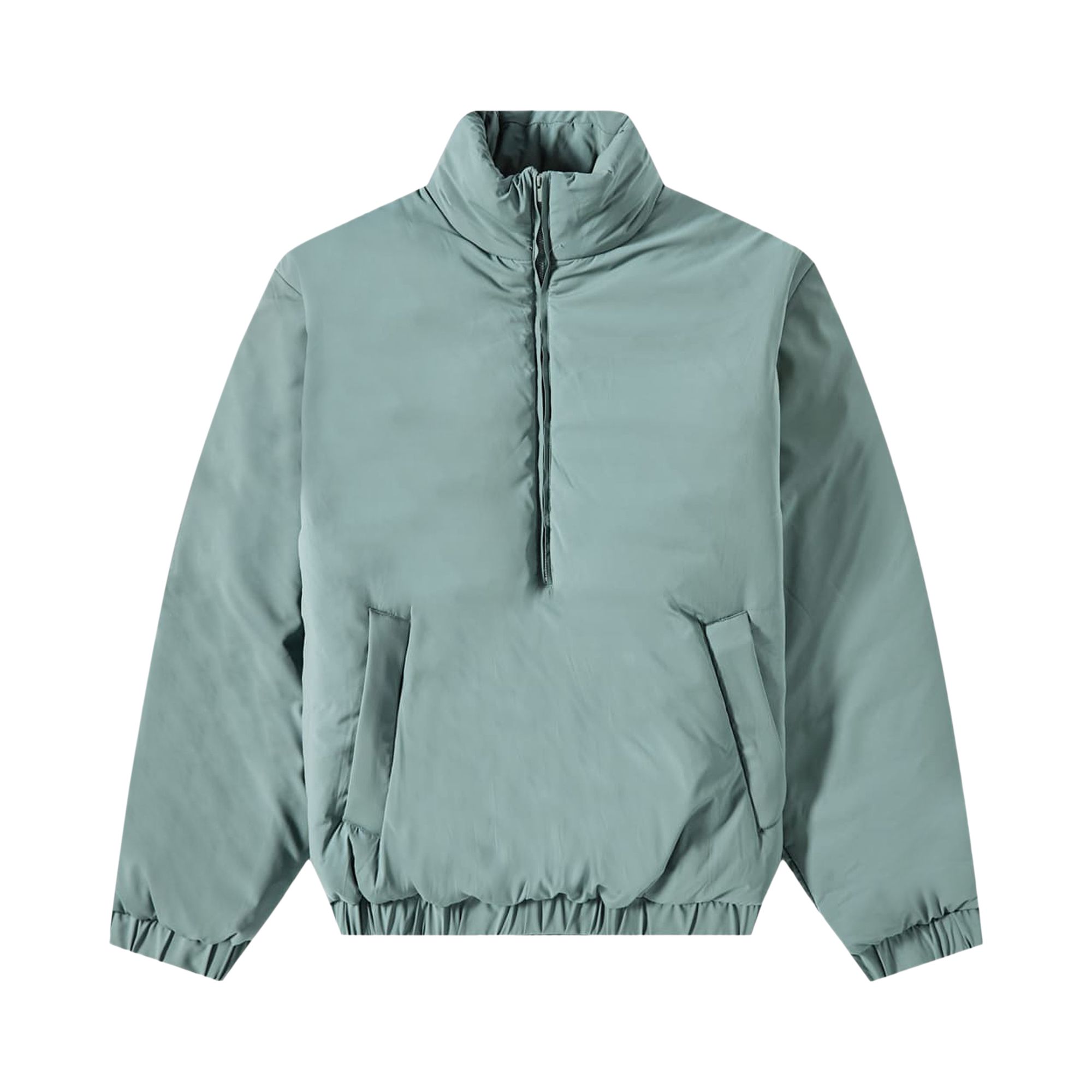 Pre-owned Essentials Fear Of God Puffer Jacket 'sycamore' | Green | Men's Size L