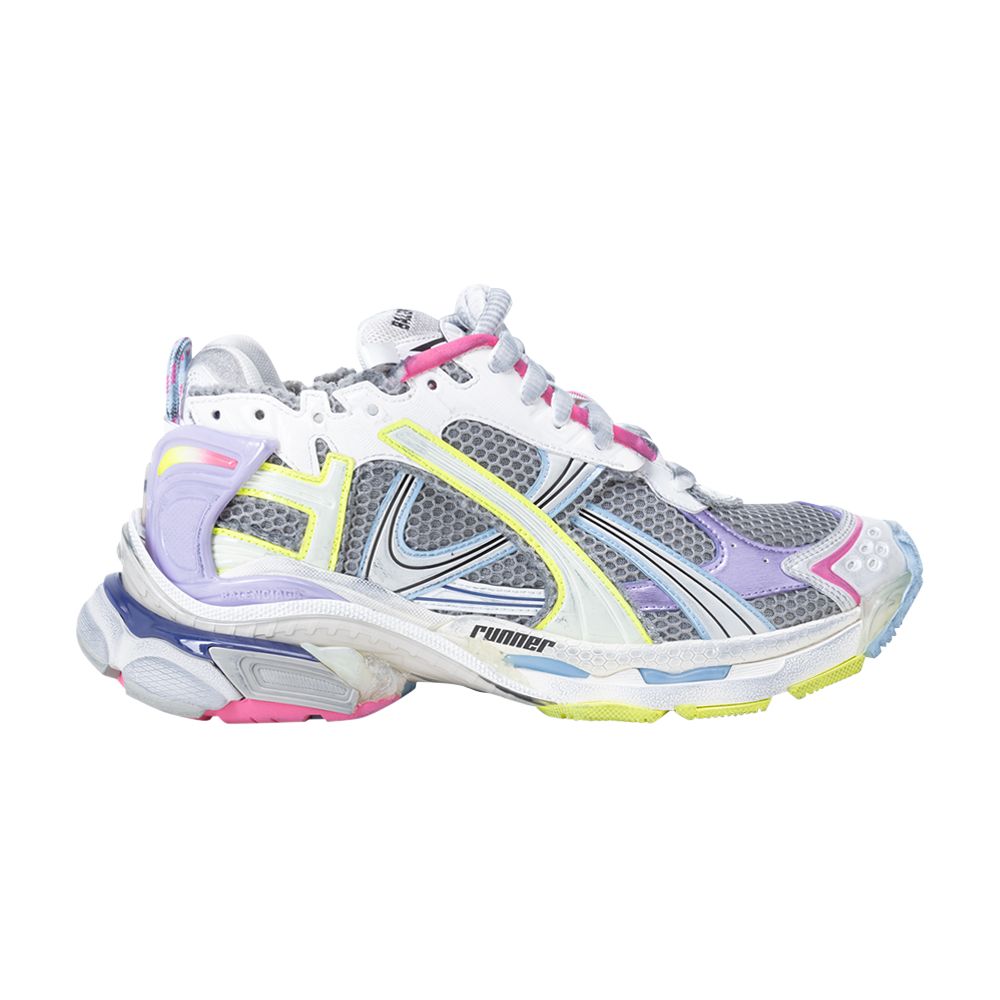 Pre-owned Balenciaga Wmns Runner Sneaker 'grey Multi-color' | Women's Size 38 In Gray