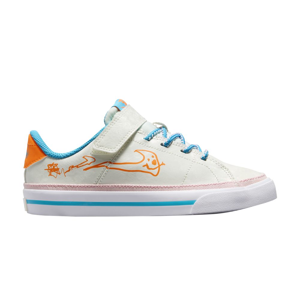 Pre-owned Nike Court Legacy Ps 'wild And Free' | Cream | Kid's Size 13