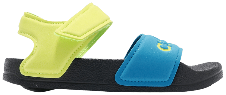 Adidas Adilette Sandal K Solar Yellow Blue