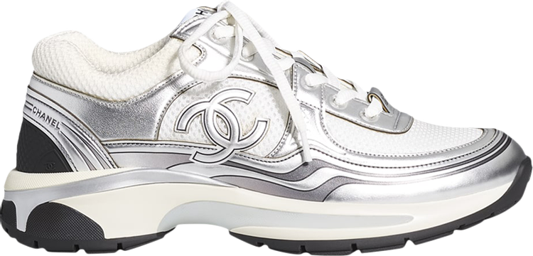 Buy Chanel Wmns CC Logo Sneaker 'White Silver' - G39792 Y56368 K5451 | GOAT