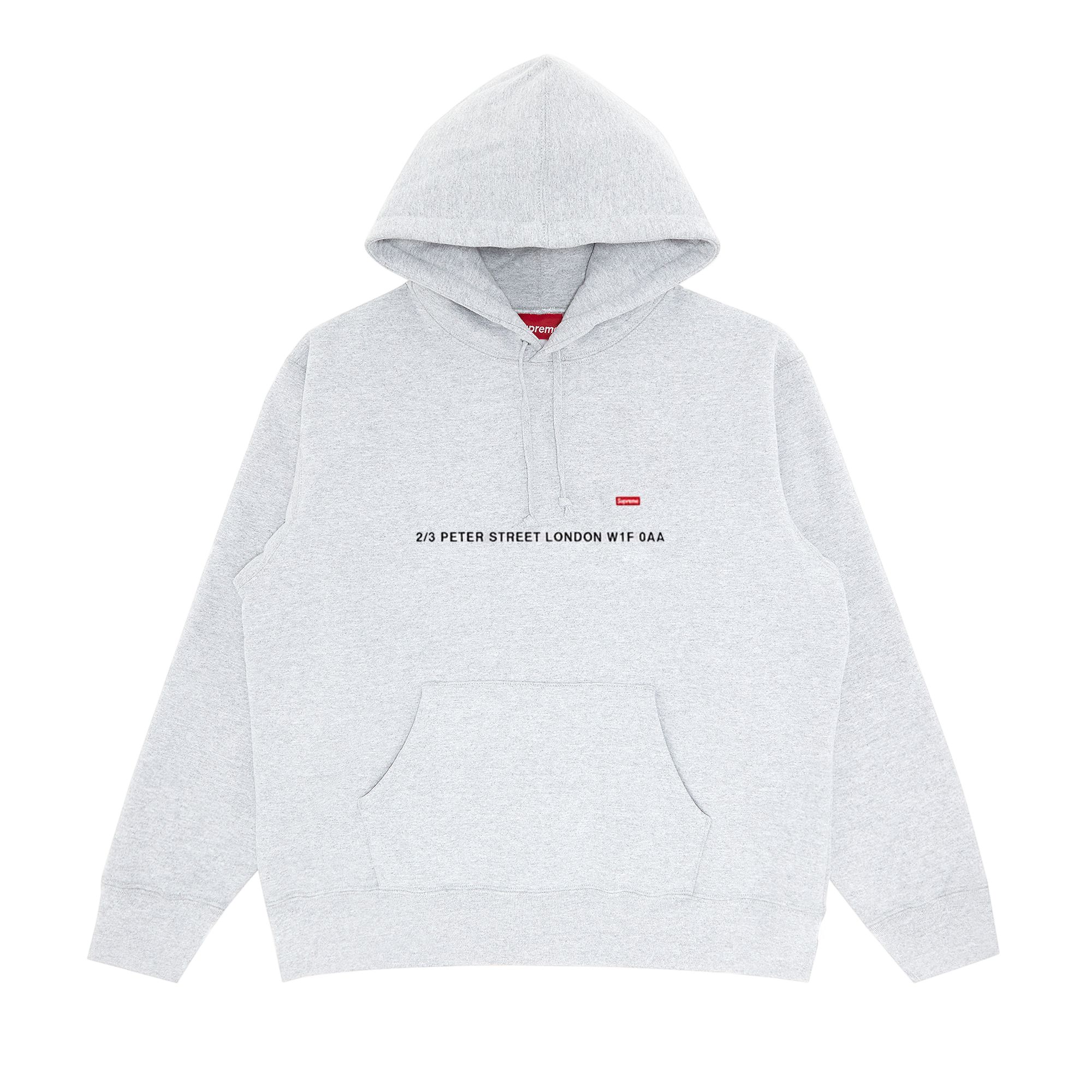 Supreme Shop Small Box Hooded Sweatshirt - London 'Ash Grey' | Men's Size XL