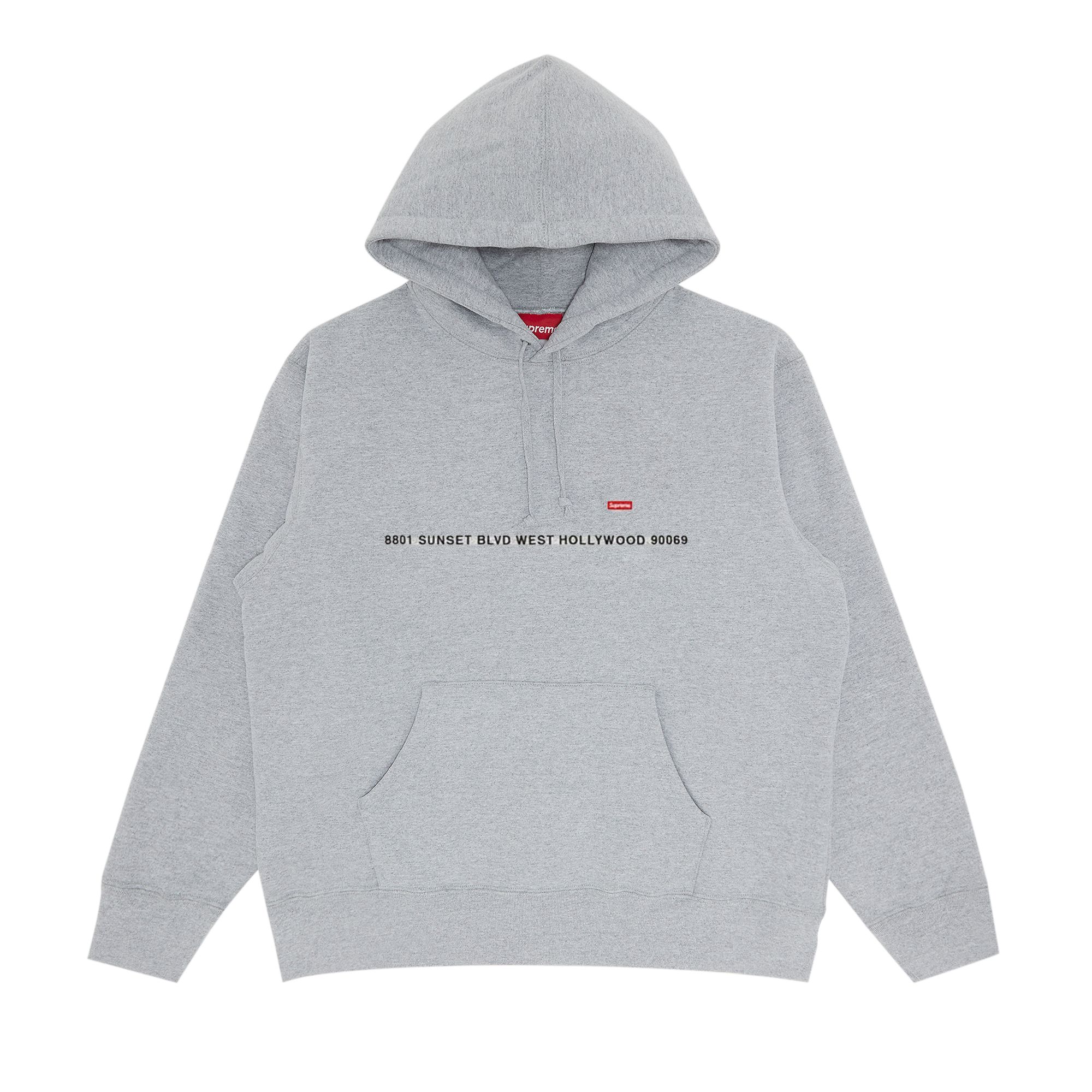 Supreme Shop Small Box Hooded Sweatshirt - Los Angeles 'Heather Grey' | Men's Size M
