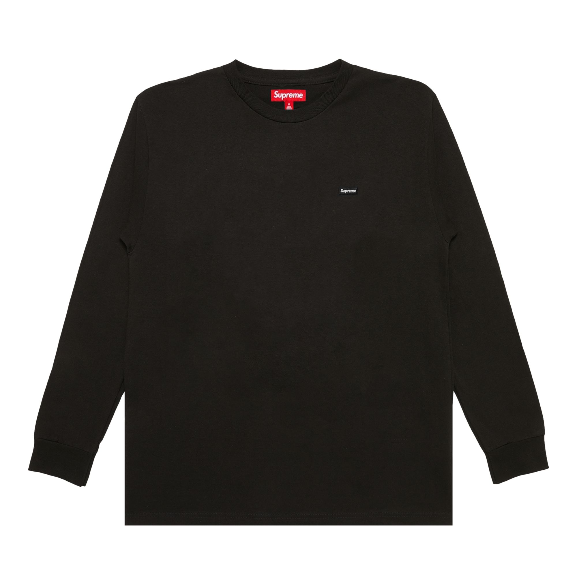 Supreme Small Box Long-Sleeve Tee 'Black' | Men's Size XL