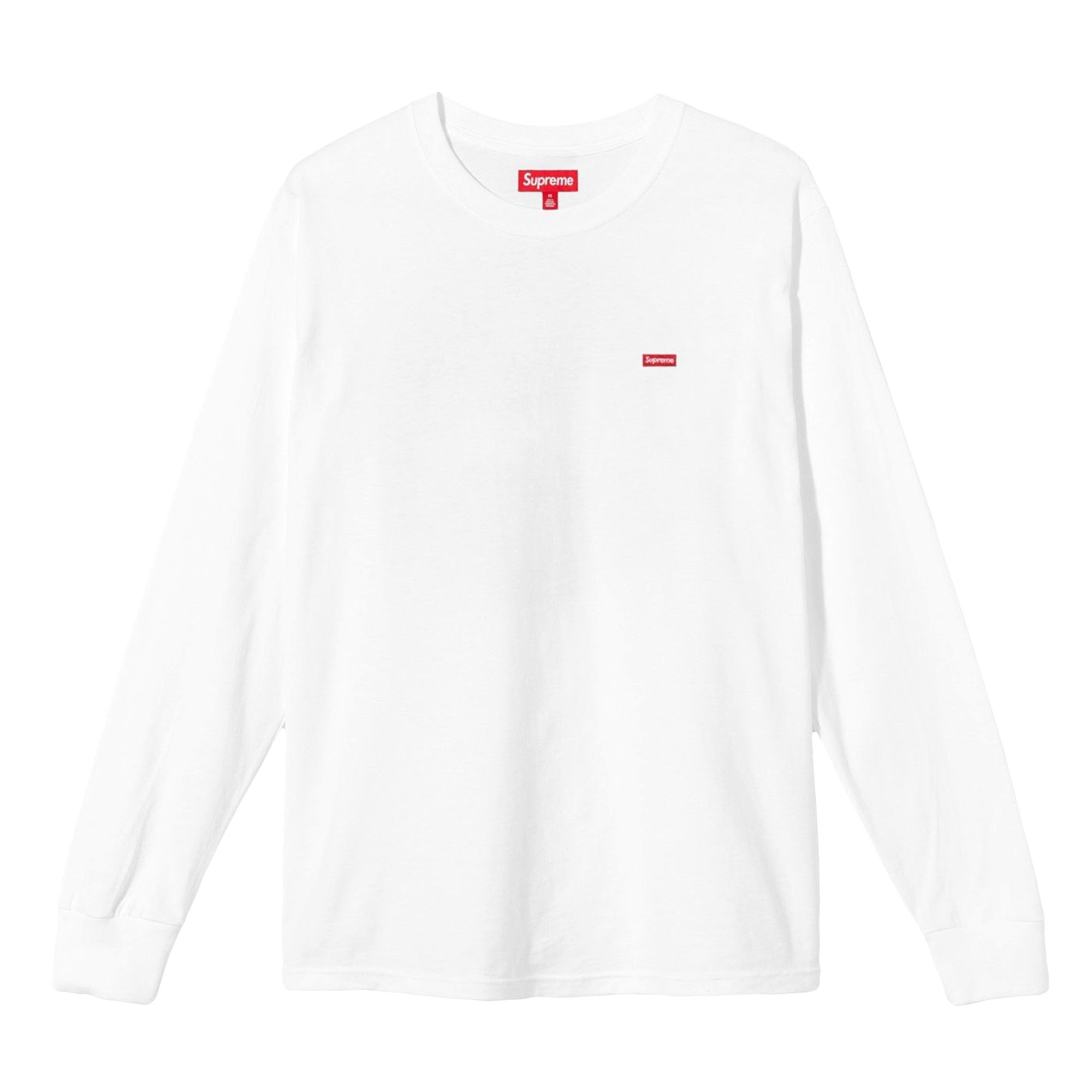 Supreme Small Box Long-Sleeve Tee 'White' | Men's Size XL