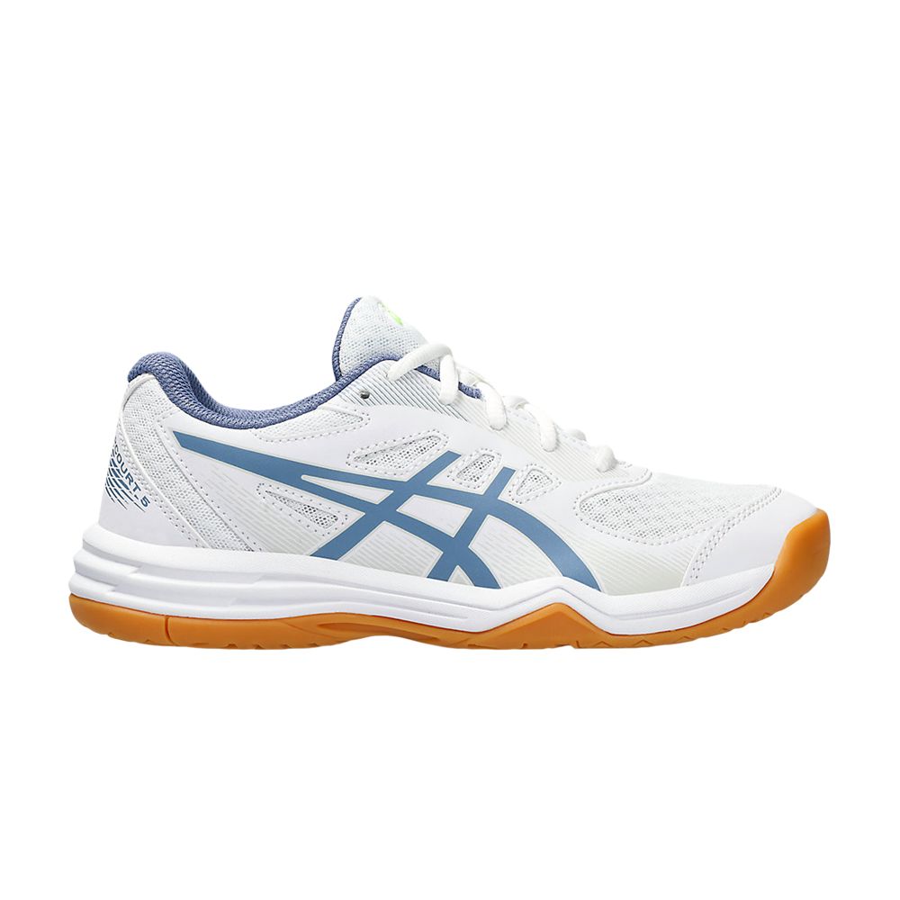 Pre-owned Asics Upcourt 5 Gs 'white Denim Blue' | Kid's Size 5.5