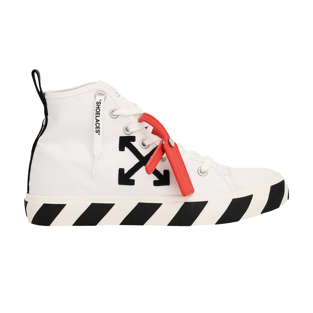 Pre-owned Off-white Vulc Sneaker Mid 'white Black' 2023 | Men's Size 39