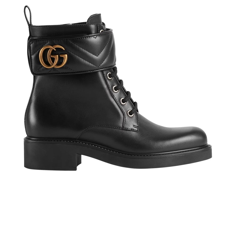 Pre-owned Gucci Wmns Ankle Boot 'double G - Black'