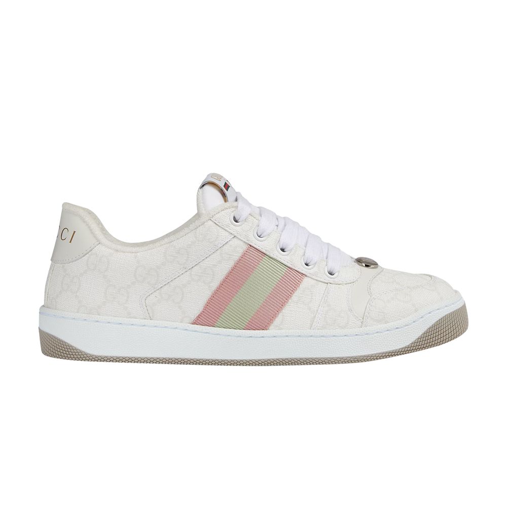Pre-owned Gucci Wmns Screener Sneaker 'gg Monogram - White Pink'