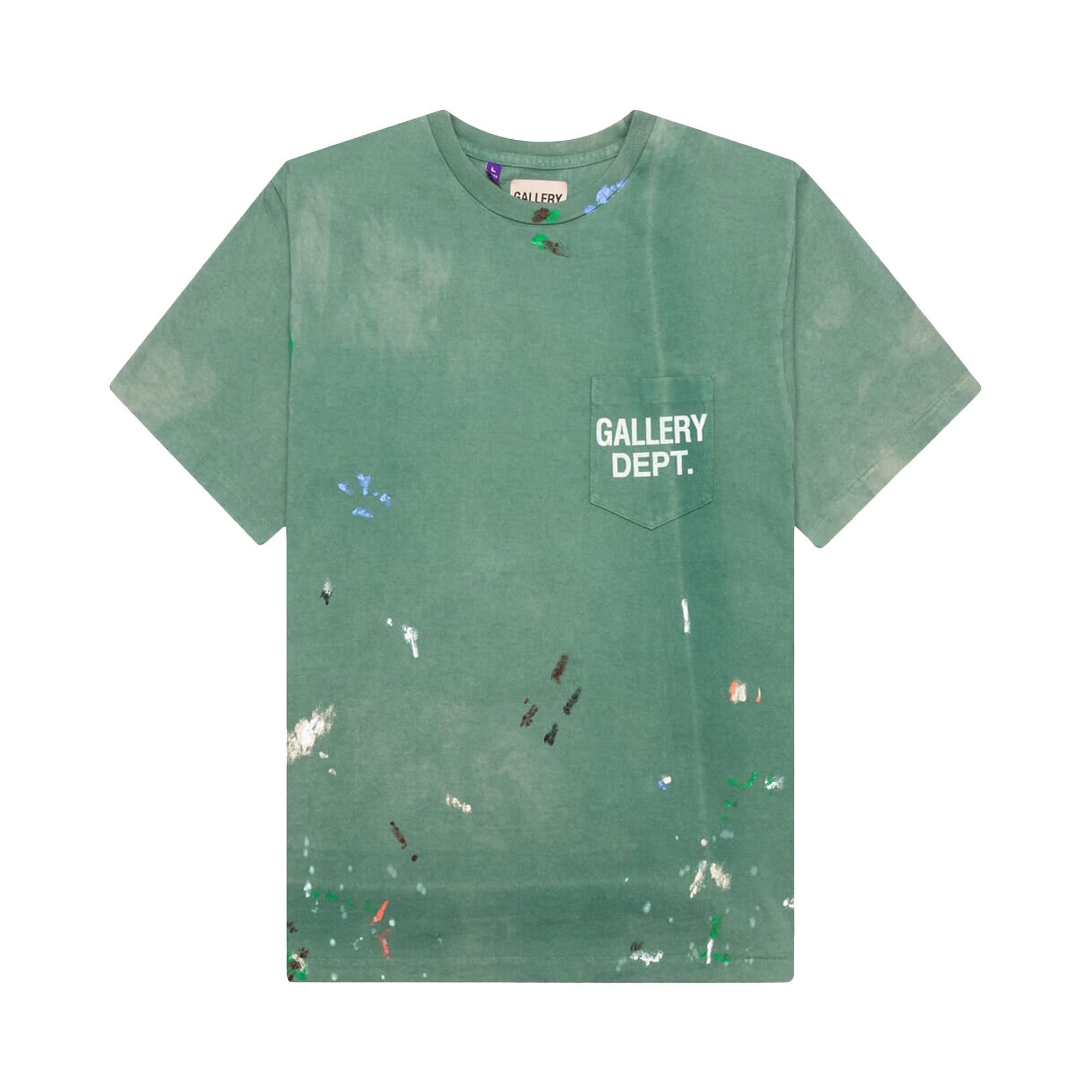 Gallery Dept. Vintage Logo Painted Tee 'Green' | Men's Size L