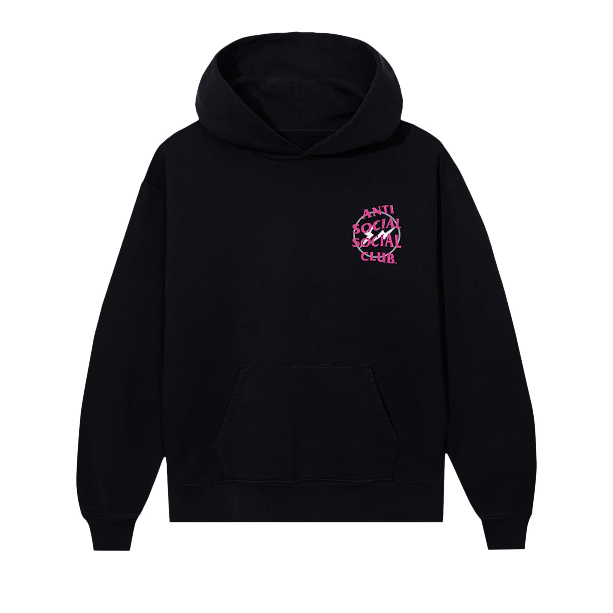 Pre-owned Anti Social Social Club X Fragment Half Tone Hoodie 'black/pink' | Men's Size S