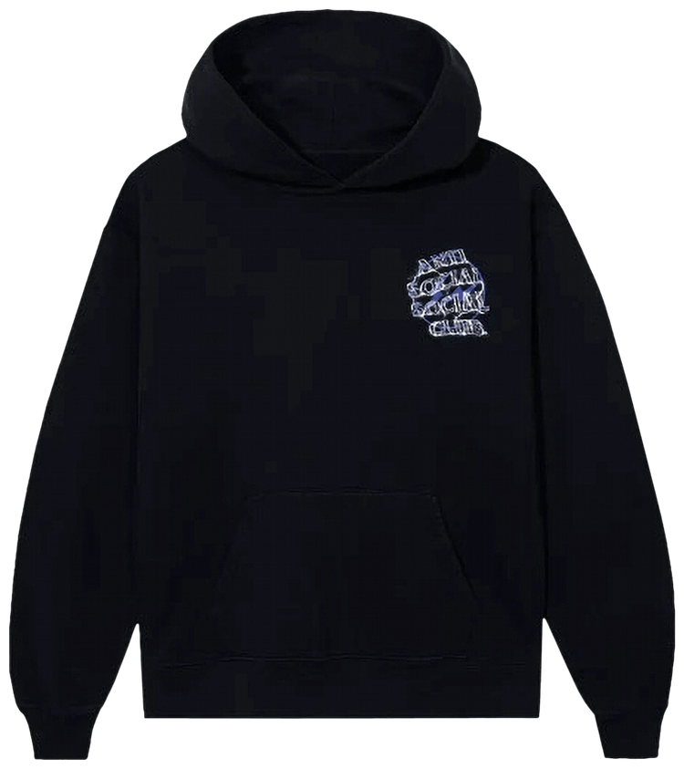 Anti social social club x best sale fragment blue bolt hoodie black