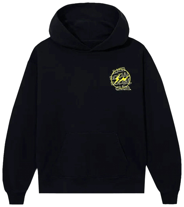 Anti social social sales club hoodie yellow