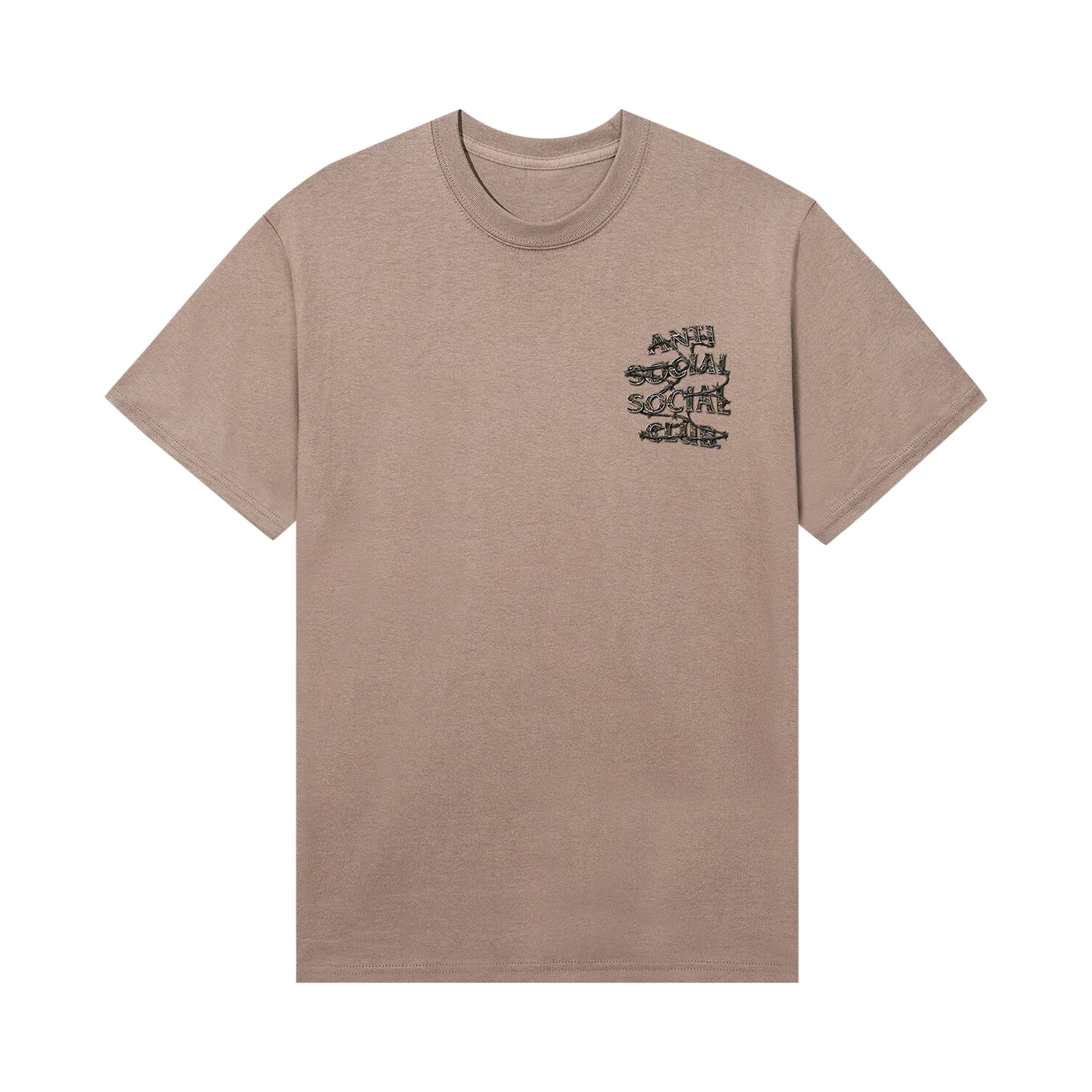 Pre-owned Anti Social Social Club Buck Tee 'sand' | Brown | Men's Size L