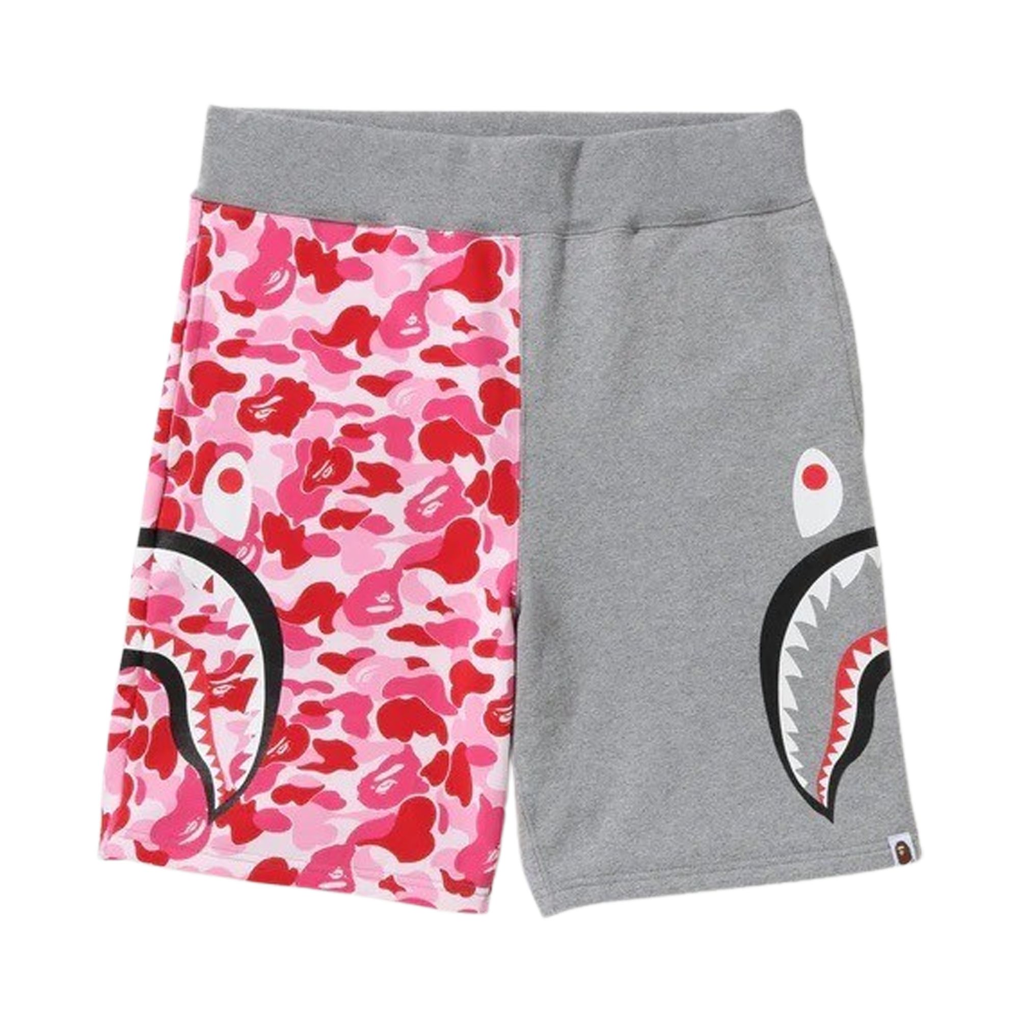 BAPE ABC Camo Side Shark Sweat Shorts 'Pink' | Men's Size L