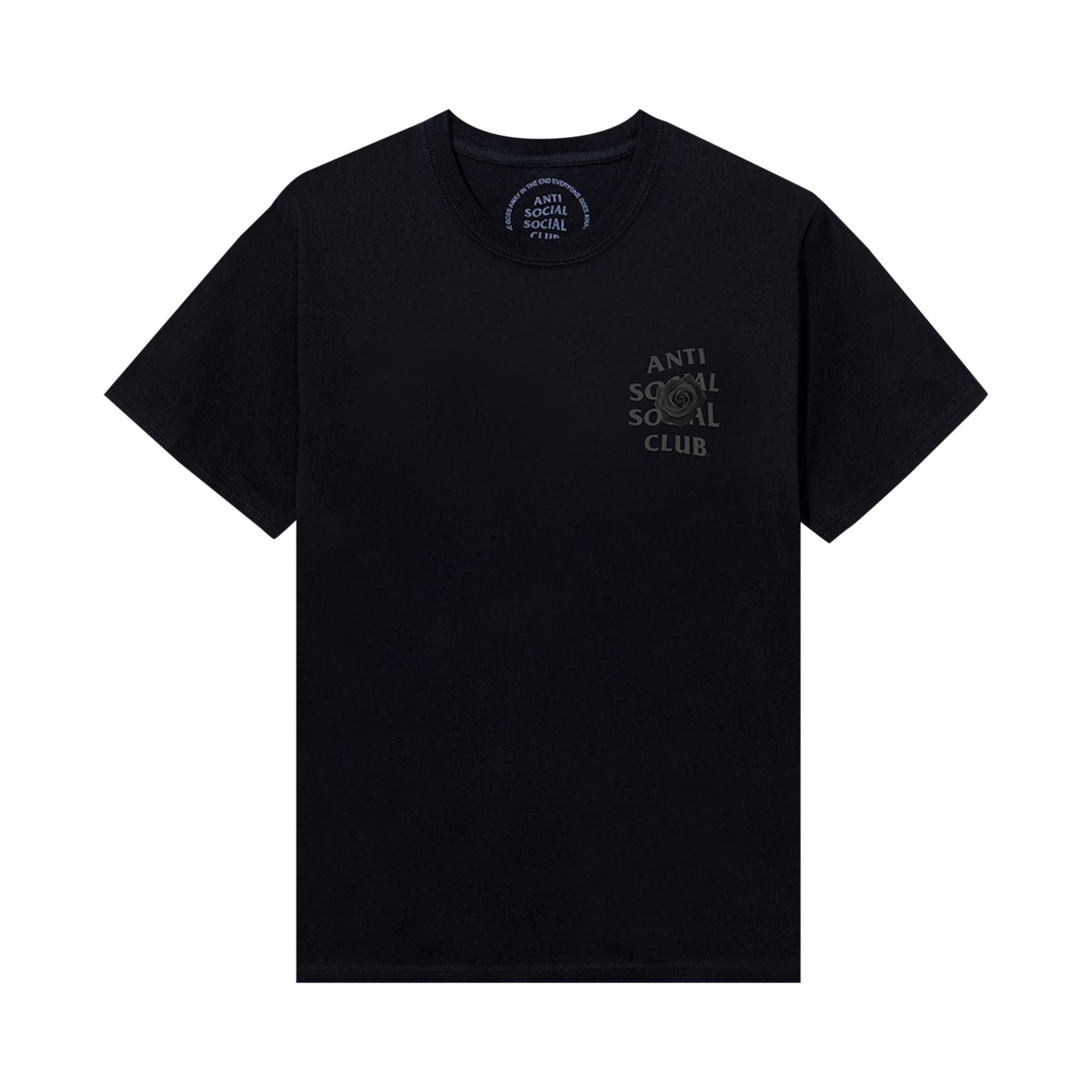 Pre-owned Anti Social Social Club Bat Emoji F&f Tee 'royal Black' | Men's Size M