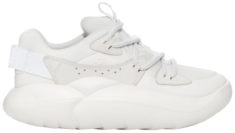 UGG Wmns LA Cloud Lace White Suede