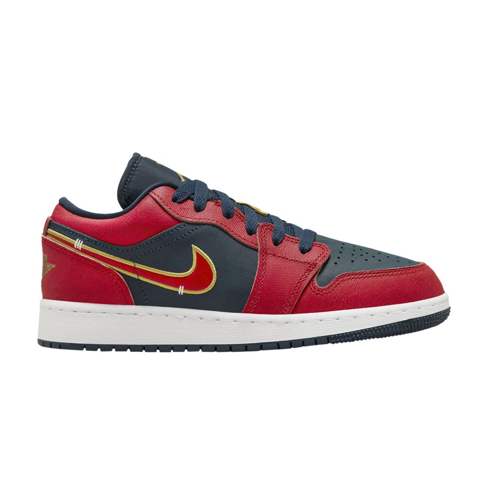 Pre-owned Air Jordan 1 Low Gs 'olympic' | Red | Kid's Size 7