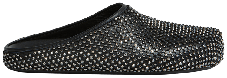 Marni Fussbett Sabot Rhinestones   Black