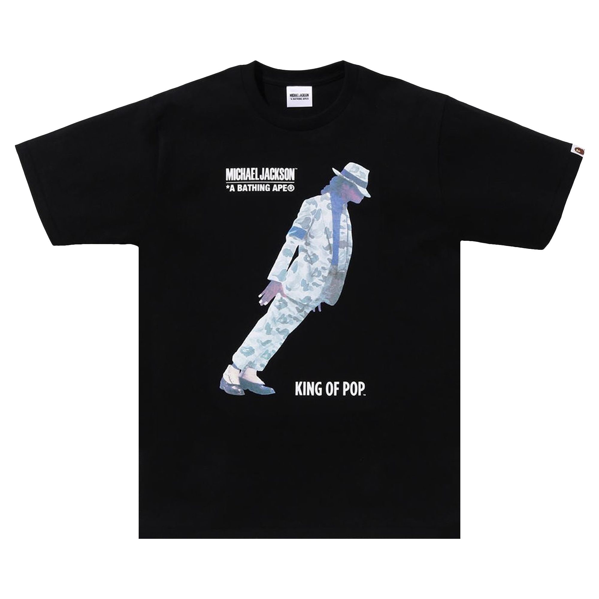 BAPE x Michael Jackson Tee 'Black' | Men's Size M
