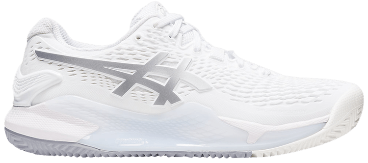 Asics Wmns Gel Resolution 9 Clay White Pure Silver