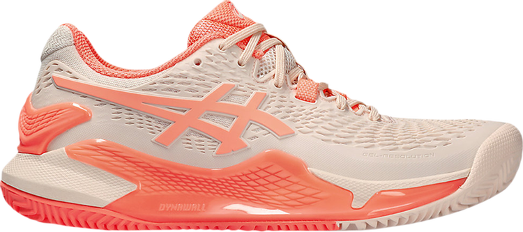 Wmns Gel Resolution 9 Clay 'Pearl Pink Sun Coral'