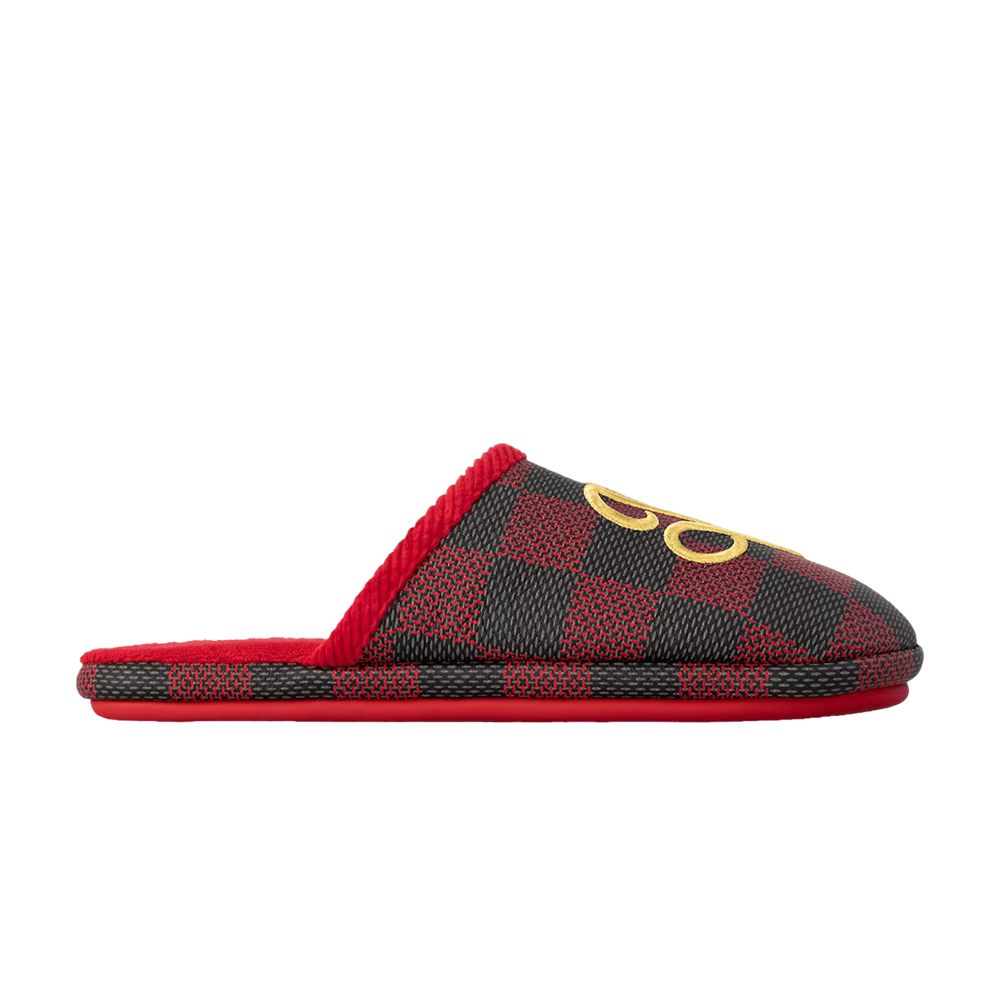 Click to view more detailed imagery on our partner's website Pre-owned Louis Vuitton Palace Slipper 'damier Pop - Red'