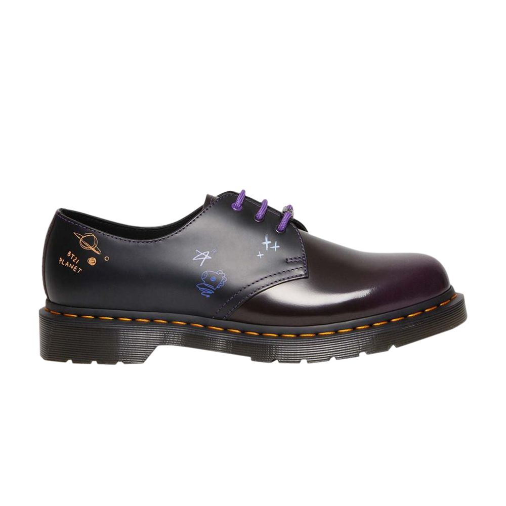Pre-owned Dr. Martens Bt21 X 1461 Leather Oxford 'bt21 Characters' In Purple