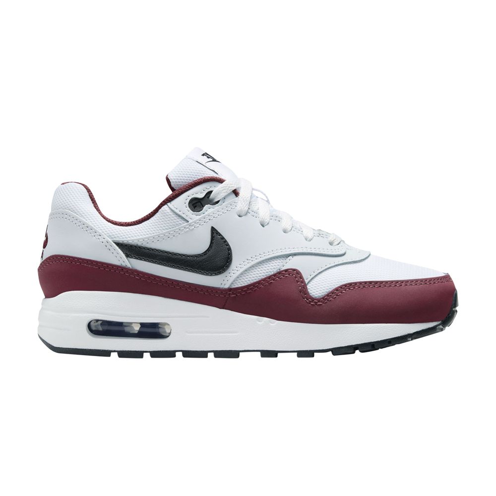 Nike Air Max 1 GS 'Dark Team Red' | White | Kid's Size 5.5