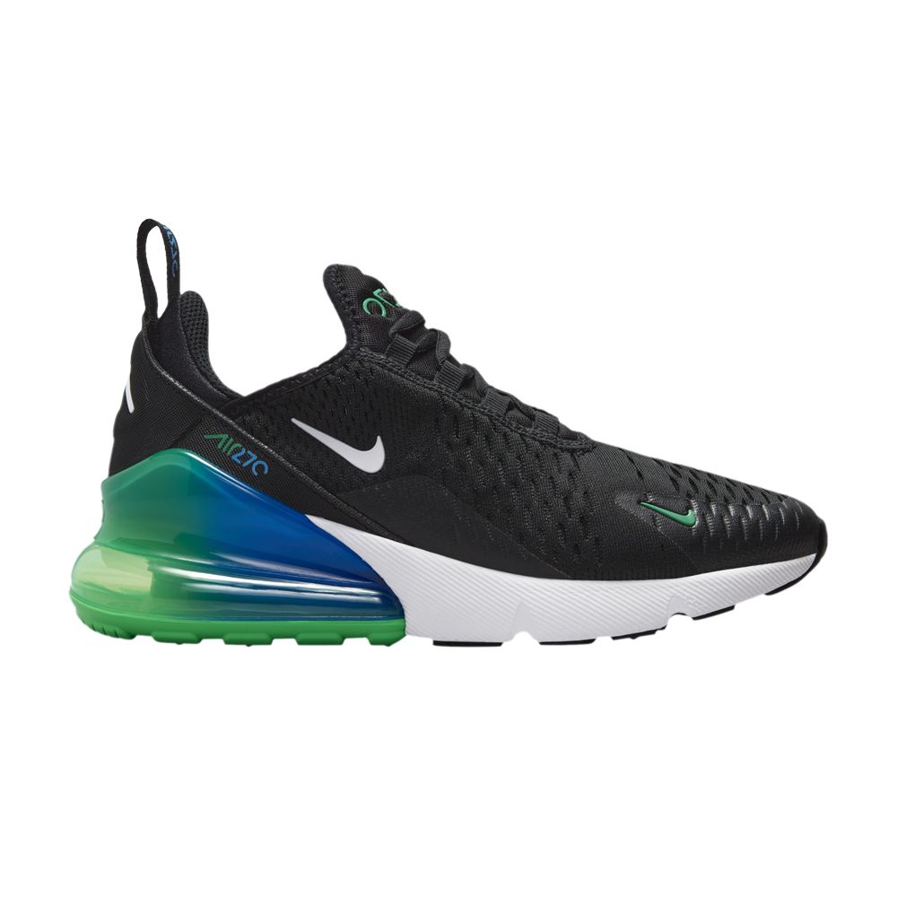 Pre-owned Nike Air Max 270 Gs 'black Photo Blue' | Kid's Size 6.5