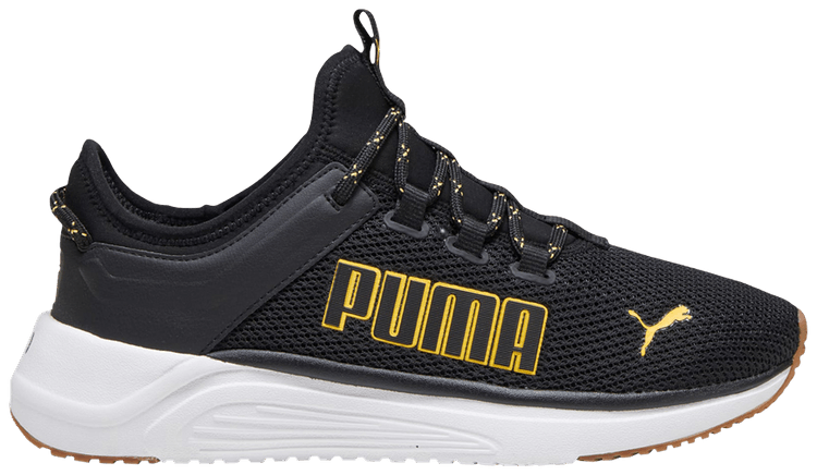 Puma Softride Astro Slip On Black Yellow Blaze