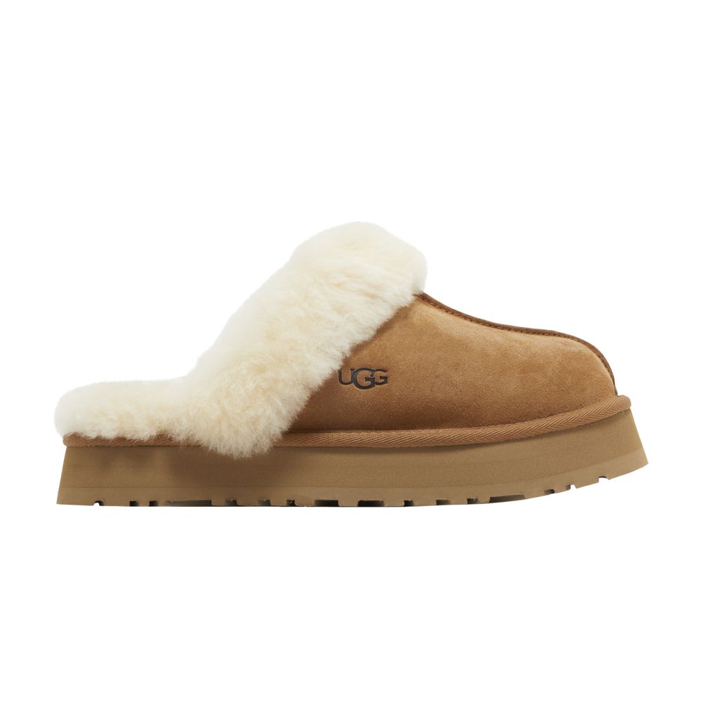 UGG Wmns Disquette Slipper 'Chestnut' | Brown | Women's Size 9