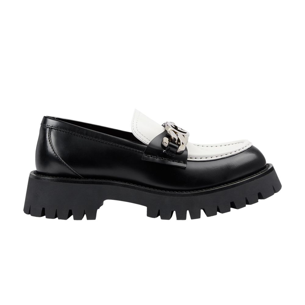Pre-owned Gucci Wmns Loafer 'interlocking G - Black Off White'