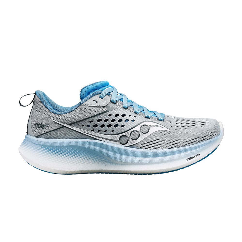 Pre-owned Saucony Wmns Ride 17 'cloud Breeze' | Grey | Women's Size 11 In Gray