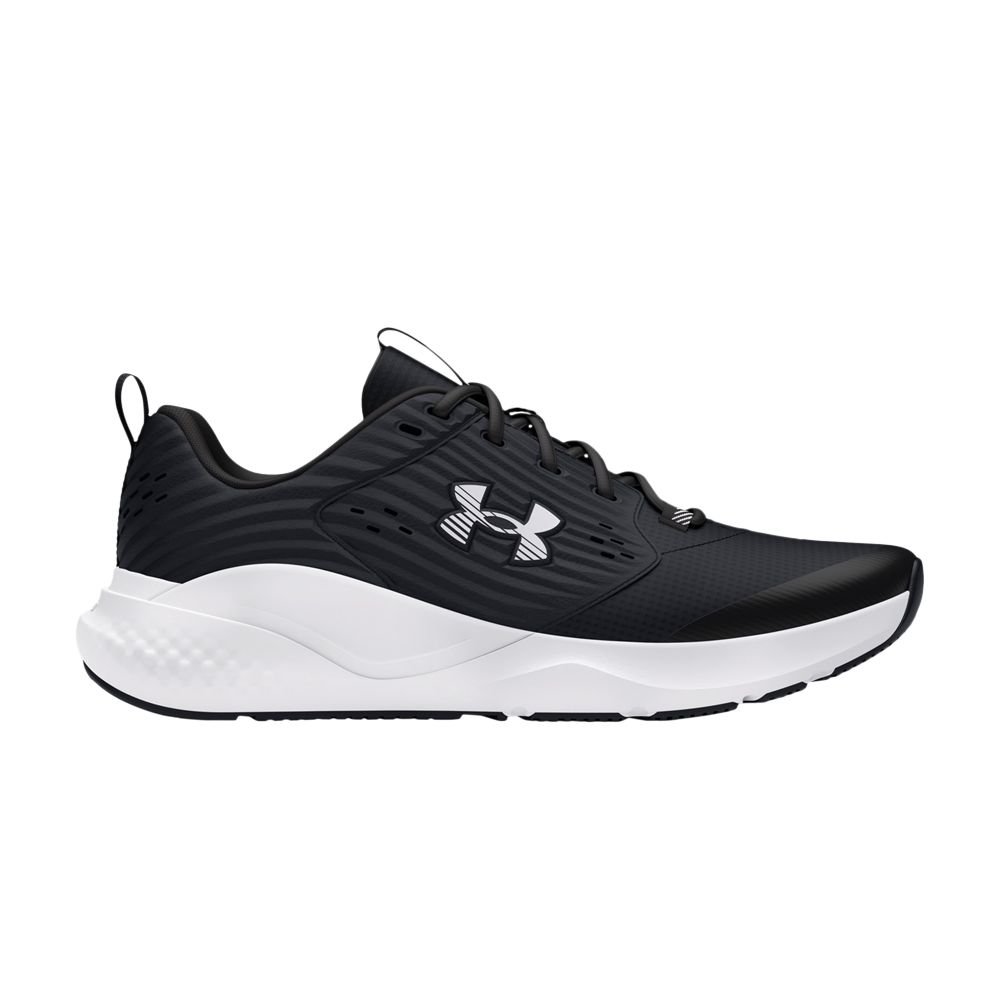 Pre-owned Under Armour Charged Commit 4 4e Wide 'black White'