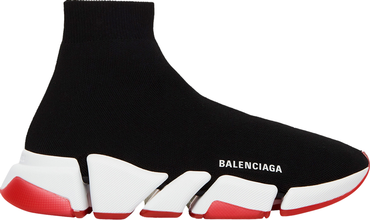 Balenciaga Wmns Speed 2.0 Sneaker 'Black White Red'