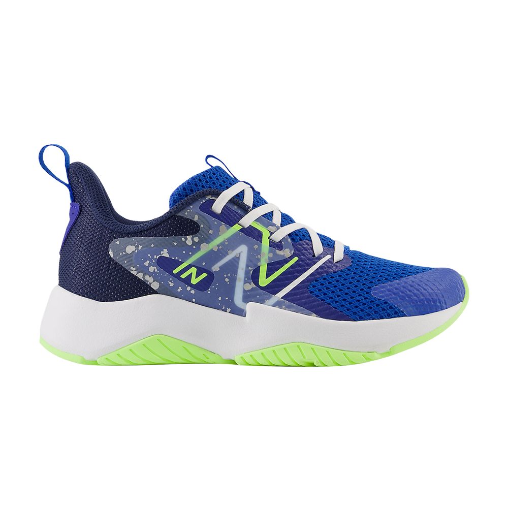 New Balance Rave Run v2 Big Kid 'Team Royal Paint Splatter' | Blue | Kid's Size 6.5