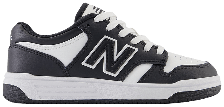 New Balance 480 Little Kid Black White