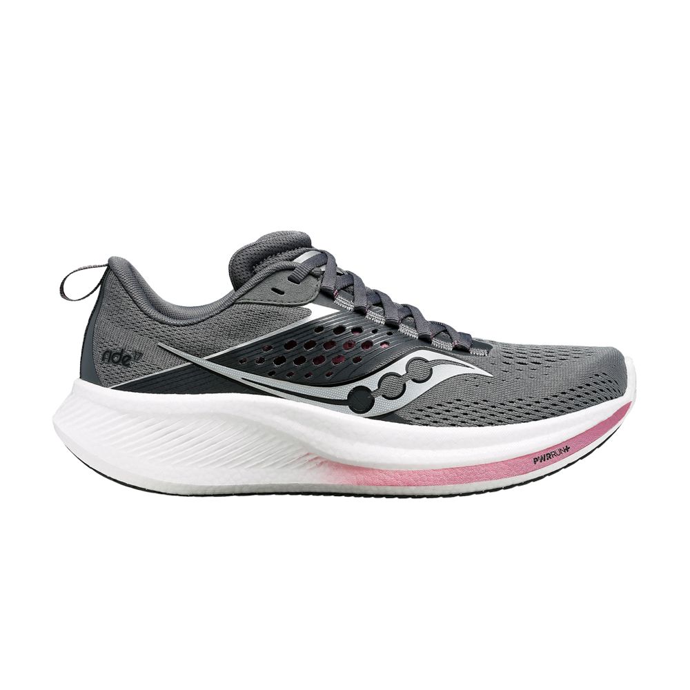 Pre-owned Saucony Wmns Ride 17 'cinder Orchid' | Grey | Women's Size 5 In Gray