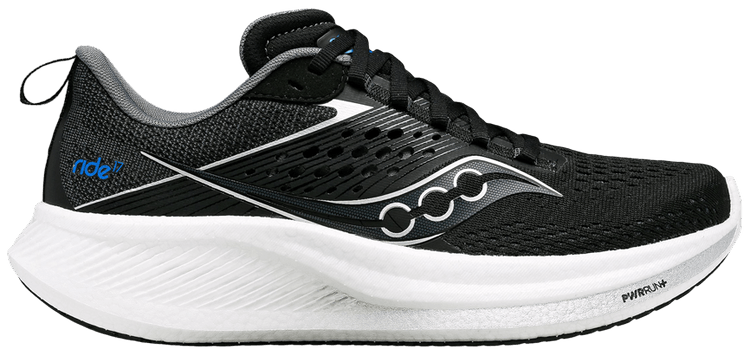 Saucony Wmns Ride 17 Wide Black White