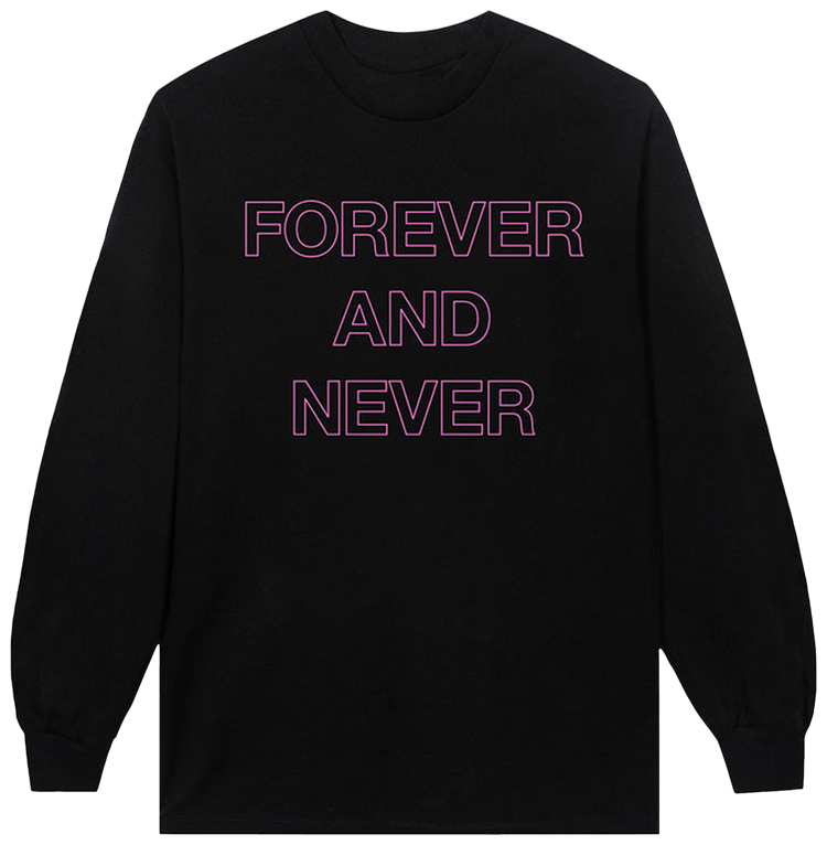 Buy Anti Social Social Club Forever Never Long Sleeve Tee Black
