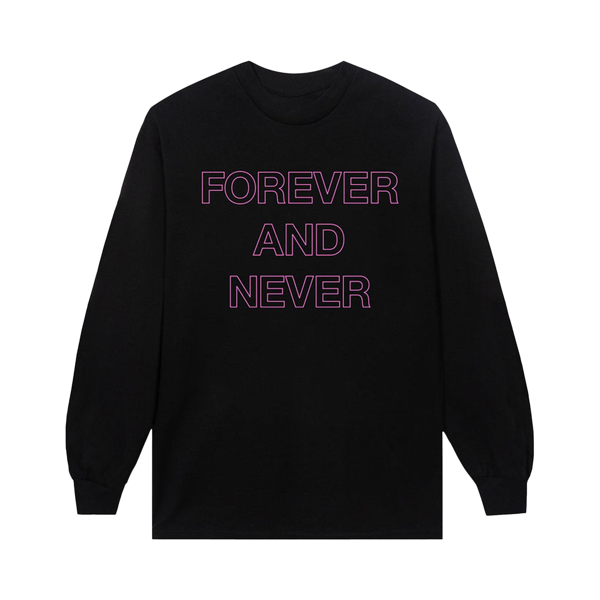 Pre-owned Anti Social Social Club Forever & Never Long-sleeve Tee 'black' | Men's Size L