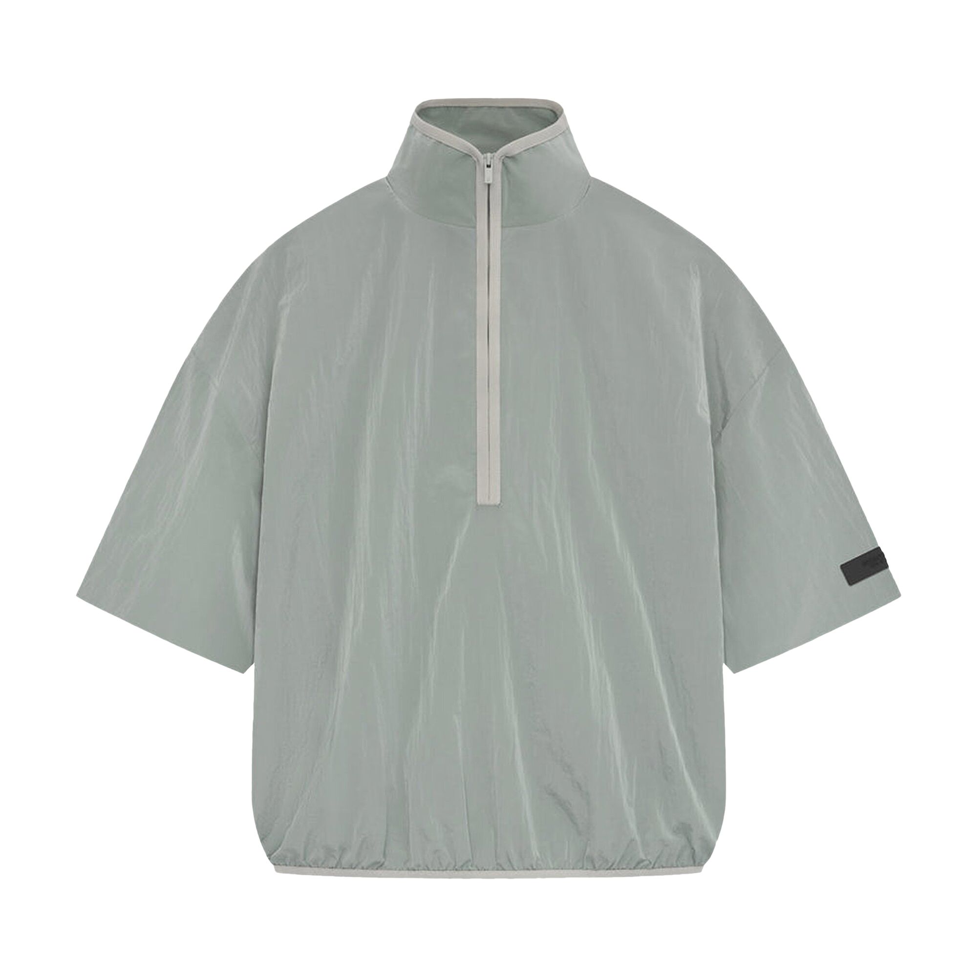 Fear of God Essentials Half Zip Mockneck Shirt 'Seal' | Grey | Men's Size L