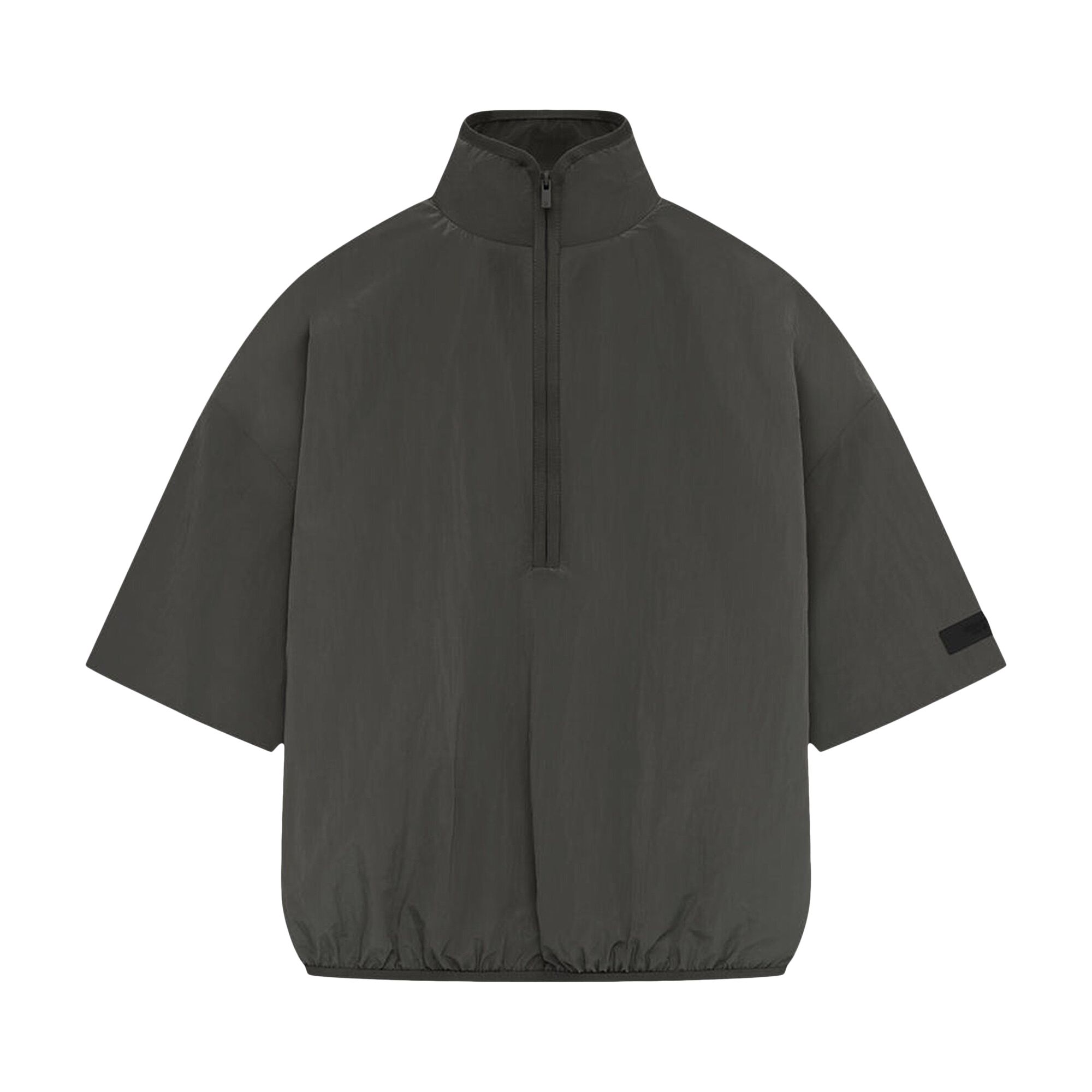 Pre-owned Essentials Fear Of God Half Zip Mockneck Shirt 'ink' In Black