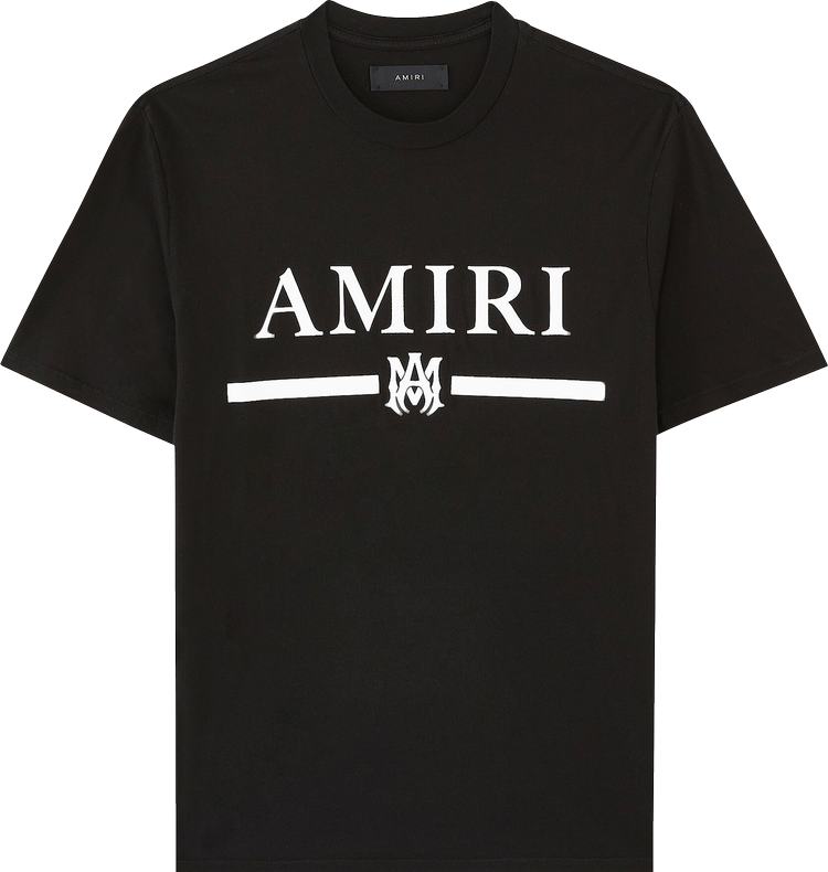 Buy Amiri Bar Logo Tee 'Black' - AMJYTE1033 001 BLAC | GOAT