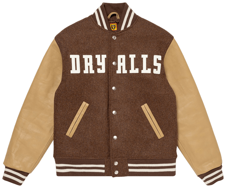Buy Human Made Varsity Jacket 'Brown' HM26JK016 BROW GOAT