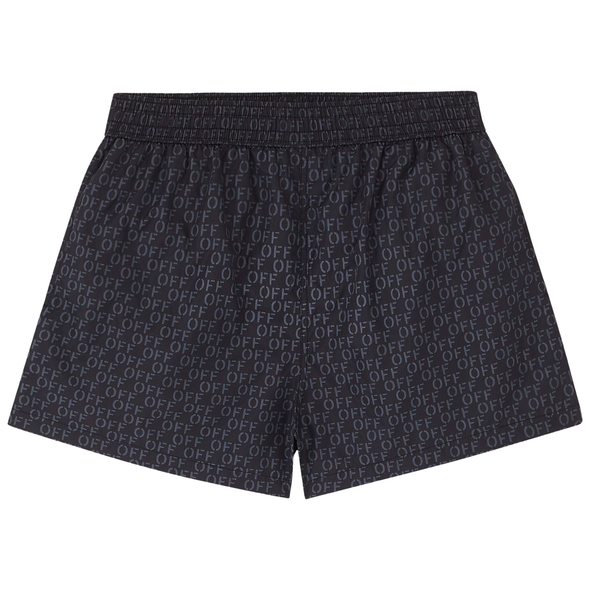 Off-White Off Stamp All Over Swim Shorts 'Black' | Men's Size M