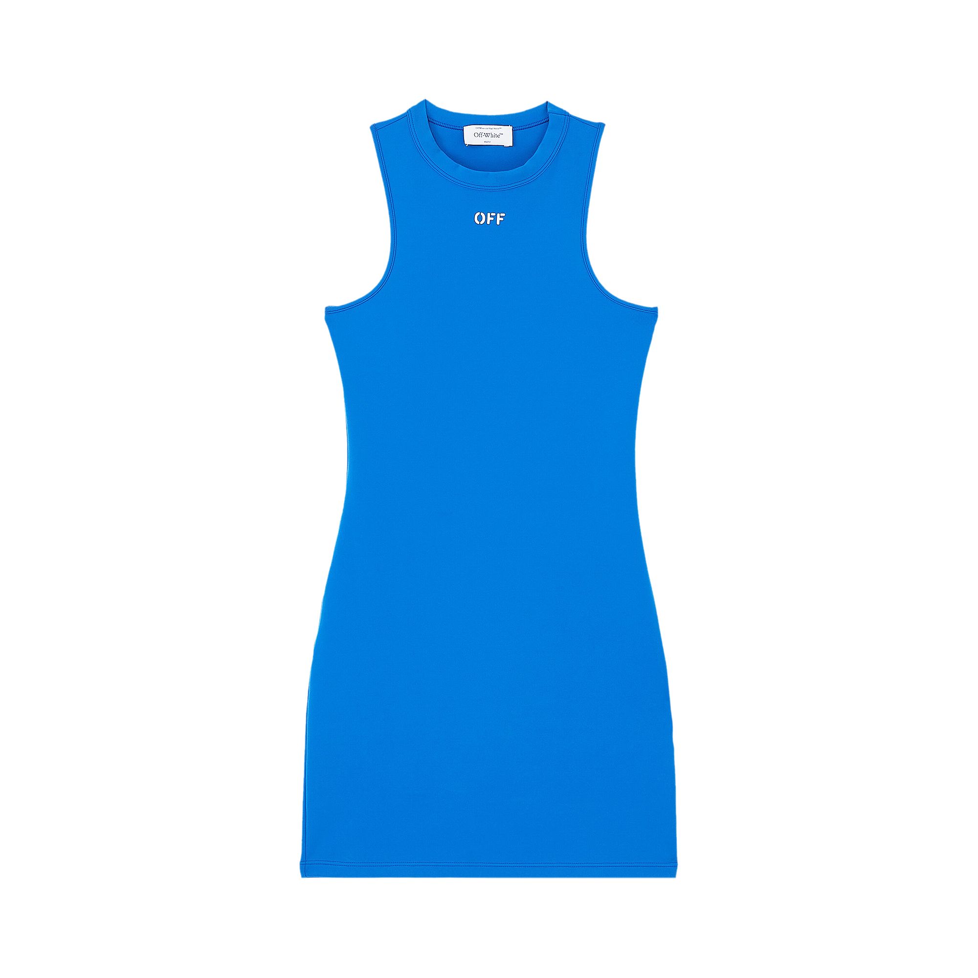 Off-White Sleek Rowing Dress 'Nautical Blue/White' | Women's Size 42