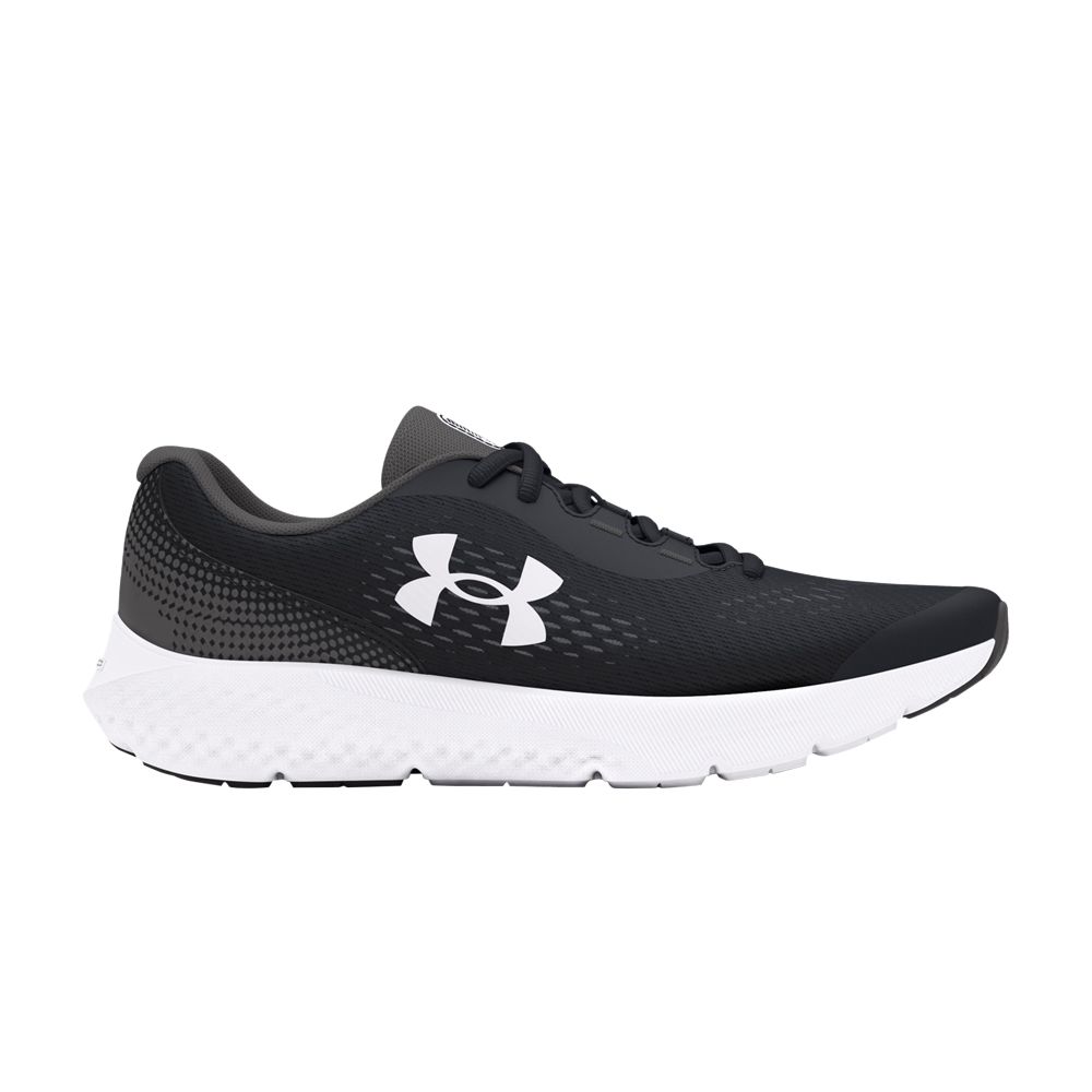 Pre-owned Under Armour Charged Rogue 4 Gs 'black White' | Kid's Size 4.5